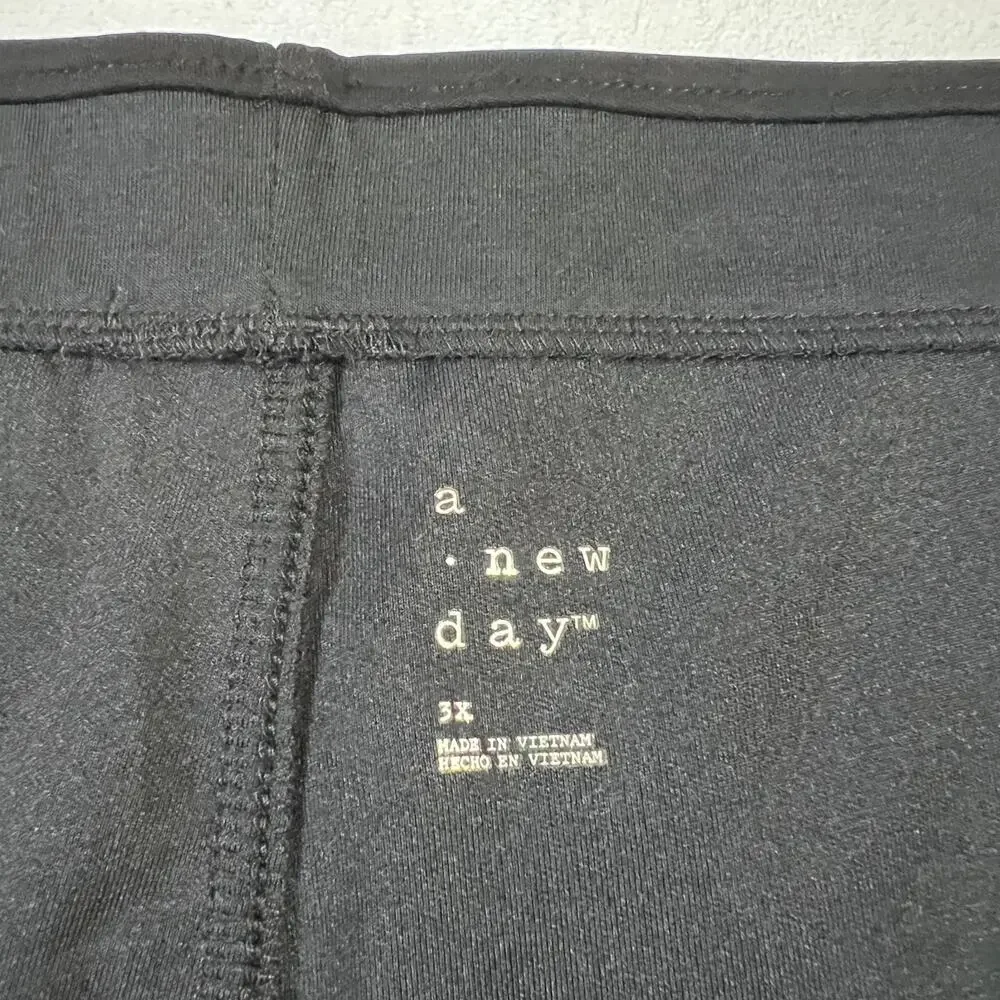 NEW a new day High Rise Wide Leg Pull On Pants Size 3X Casual Minimalist Comfy